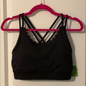 NWT Kate Spade Scalloped Sports bra